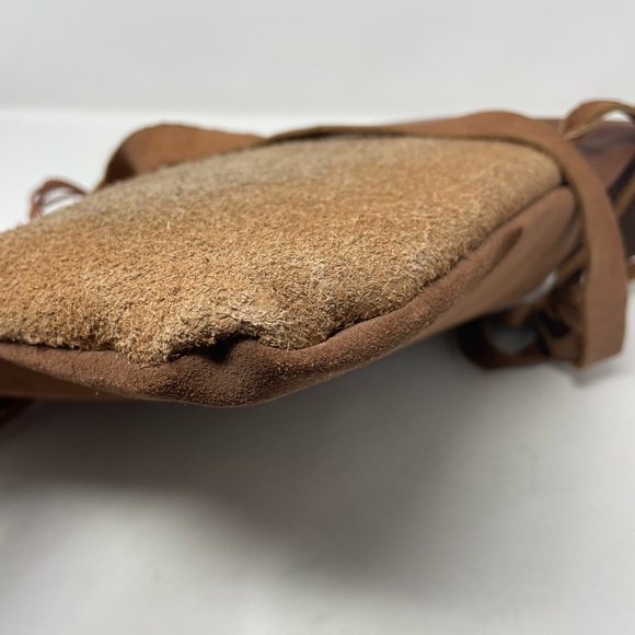 Boho Hand Made Leather and Suede Fringe Crossbody Satchel🖤 - Picture 12 of 16